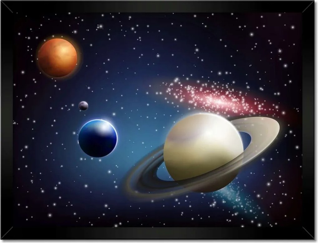 Poszterek keretben 40x30 Kozmikus elrendezés Bolygók Kozmosz Tér