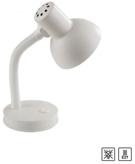 JUST LIGHT. 11080-16 - Rugalmas asztali lámpa FLEXI 1xE27/25W/230V fehér