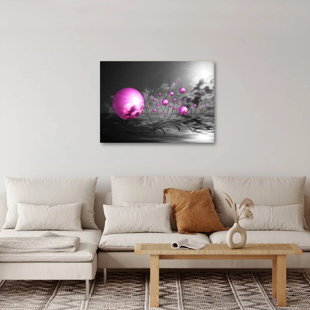 Rózsaszín gömbök képe (70x50 cm)