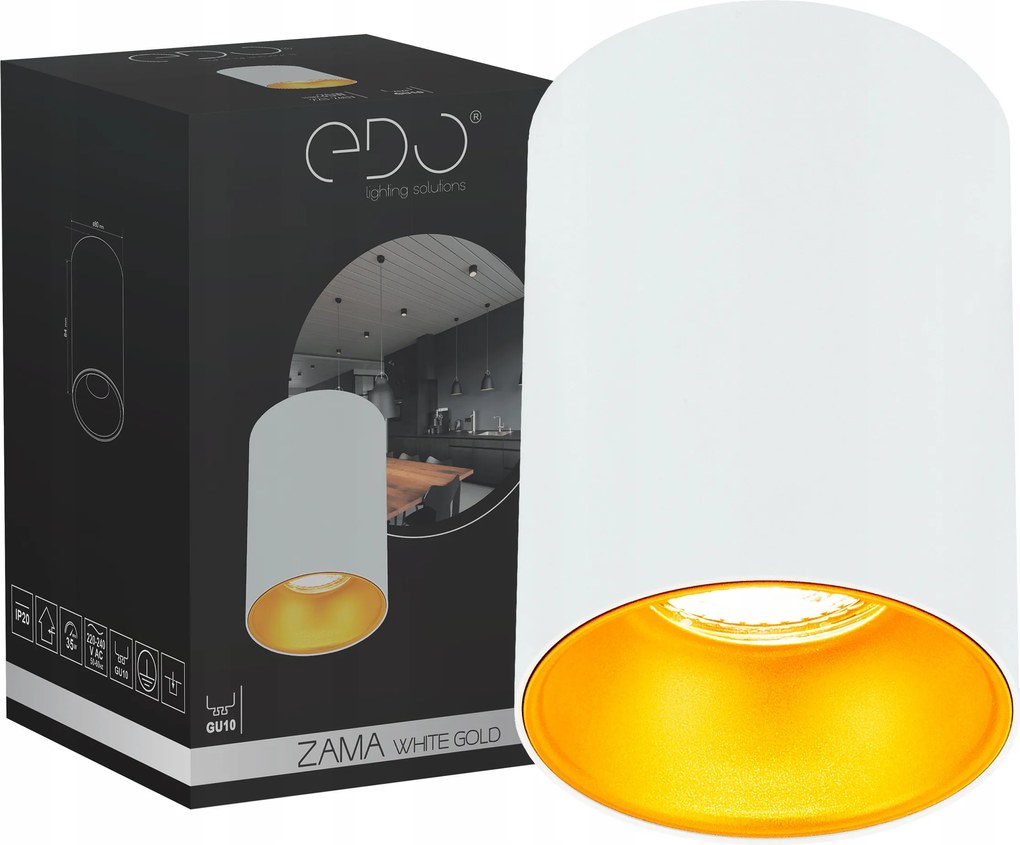 Halogén Lámpatest Falra Szerelhető Zama Led Cső GU10 W/g