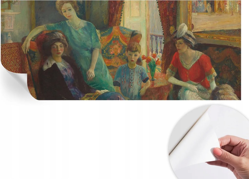 Öntapadós tapéta 3D fali furnér Klasszikus elegancia 250x104 cm