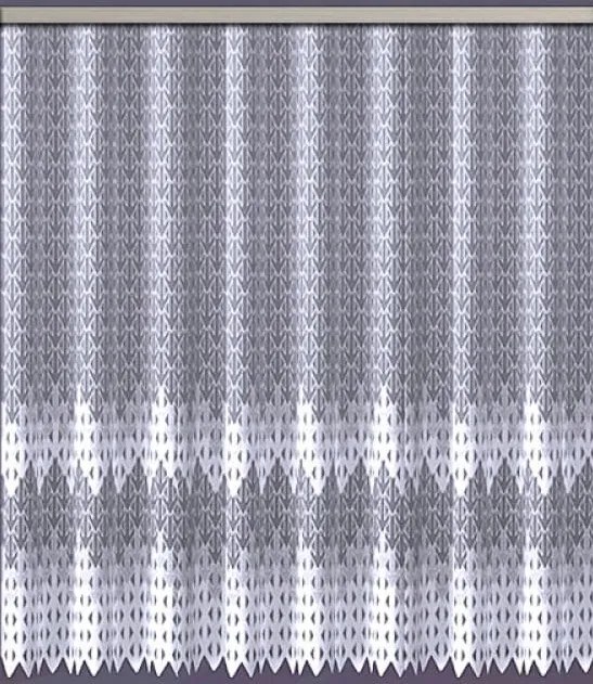 Mg Függöny 629/61 fehér 350x170cm készre varrt Bt