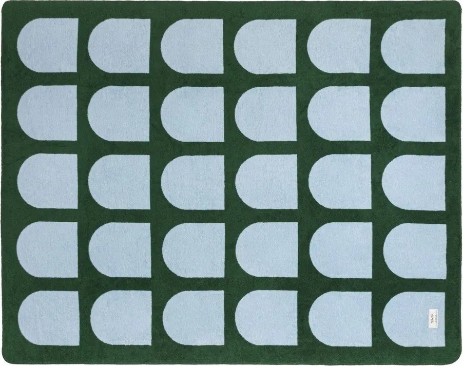 Zöld-kék takaró 150x200 cm Gilli – noo.ma