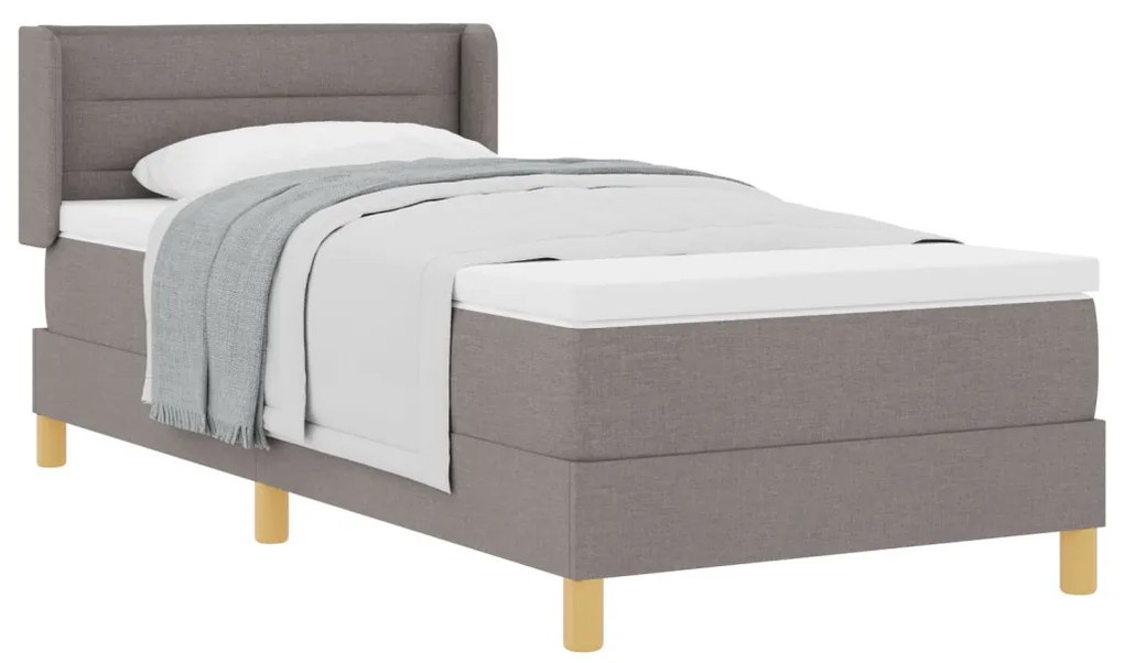 Boxspring ágy matrac menta színben, 80 x 200 cm, textil.