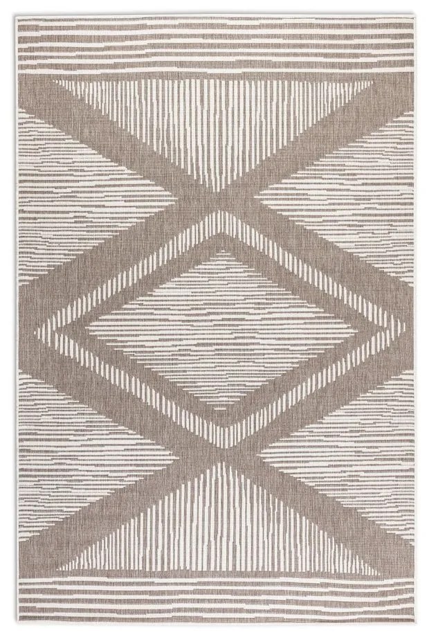 Barna-krémszínű kültéri szőnyeg 120x170 cm Gemini – Elle Decoration