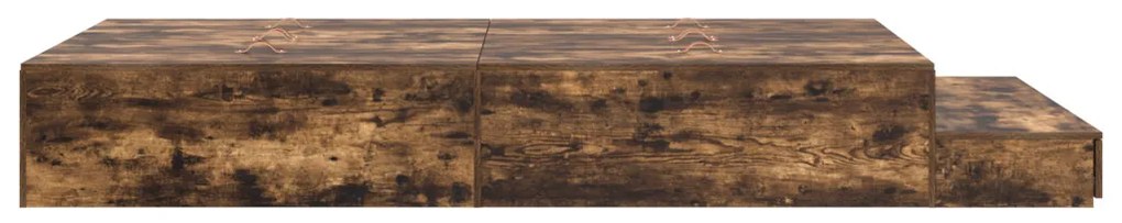 tároló ágykeret Füstölt tölgy 120x200 cm