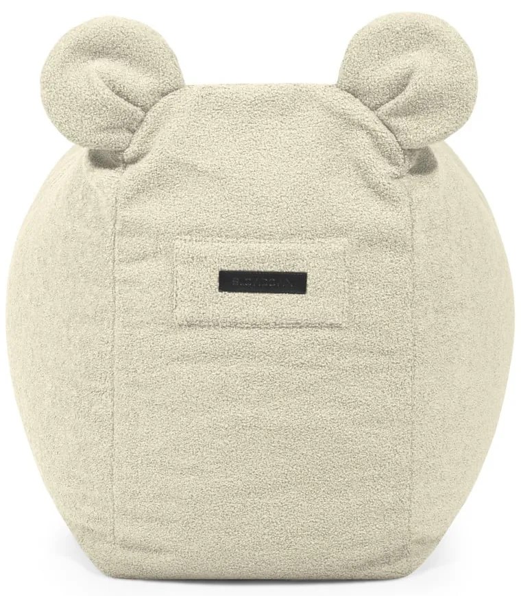 Krémszínű buklé gyerek babzsákfotel Snug 130 Bear – SLOWDOWN