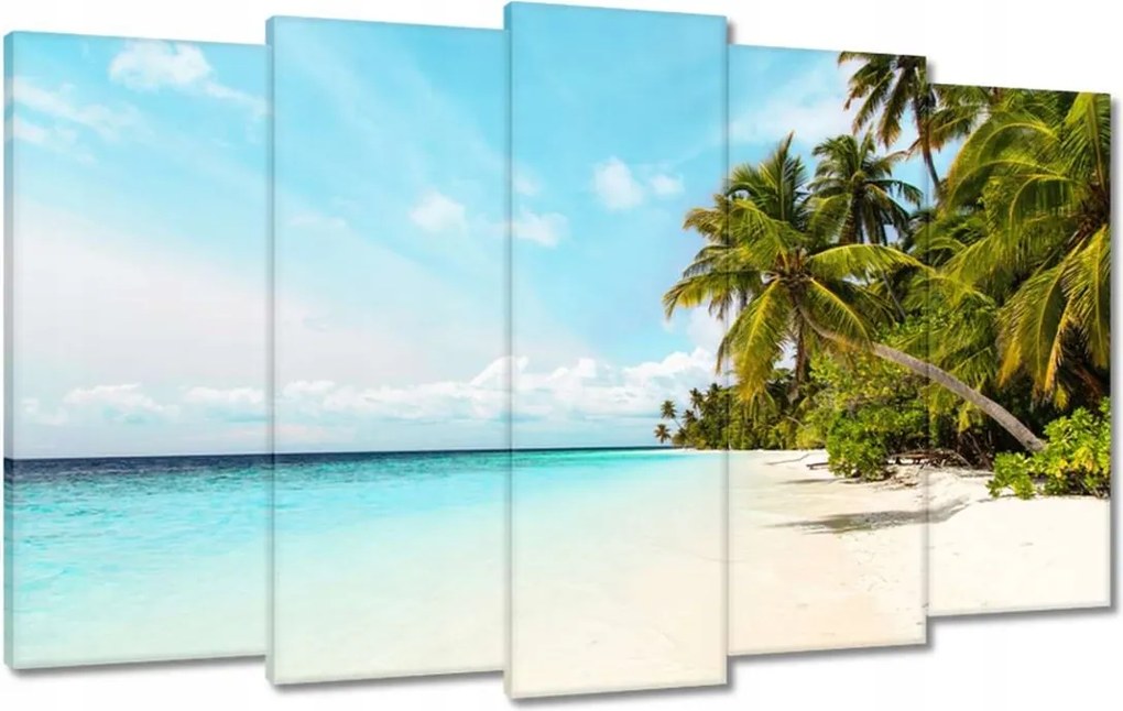 Vászonkép 100x60 Trópusok Tájkép Pálmafák