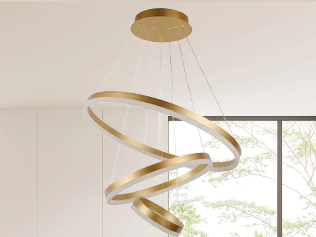 NEDES J4312-G Modern Led Függesztett Lámpa IP20