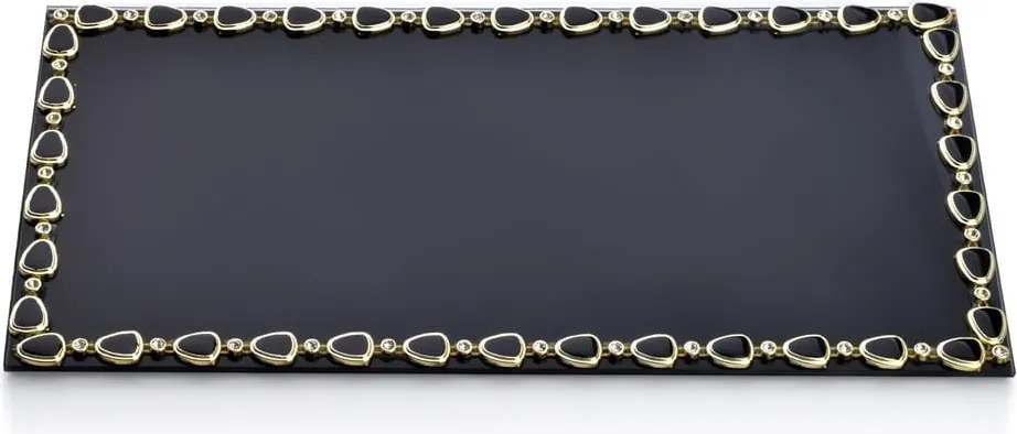 Elia fekete üveg gyertyatartó állvány