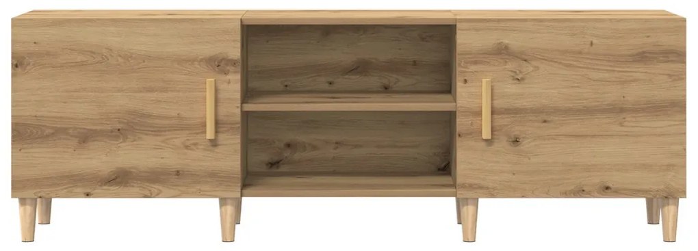 TV Állvány Sötét tölgy színben - 150x30x50 cm - Mérnöki fából készült