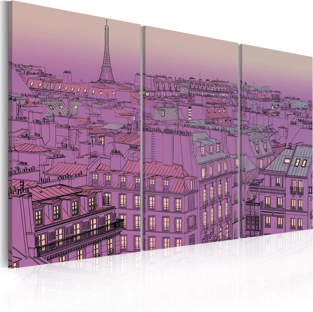Kép - Eiffel Tower in lilac colour