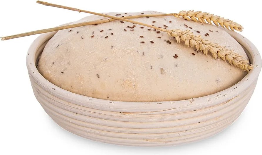 Rattan természetes fűzfavessző kosár, ⌀ 25 cm - Orion