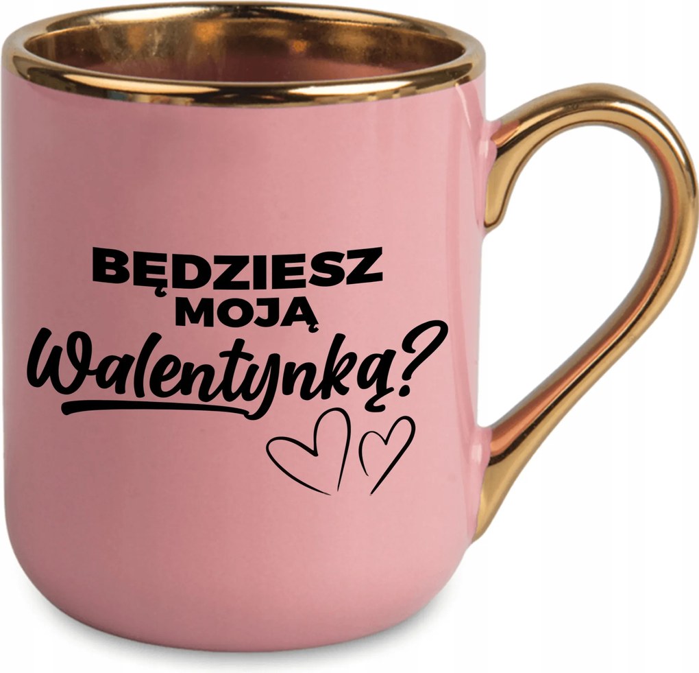 Bögre Elegáns Rózsaszín Párnak Bájos Ajándék Te leszel az én Valentin-napom?