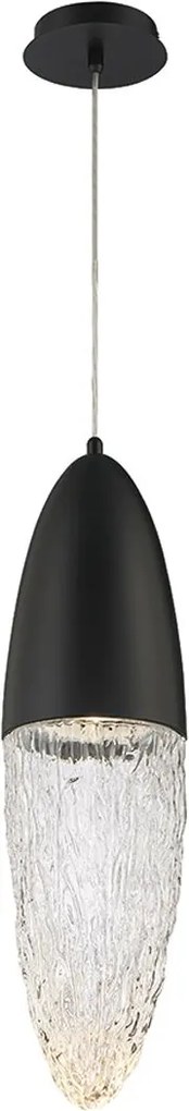 Quintiesse modern függeszték ecrou matt fekete átlátszó elsqn-ecrou-1p-bk