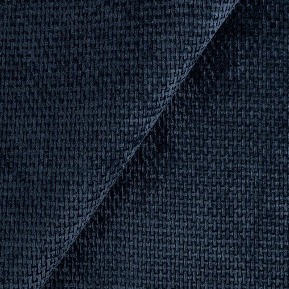 Sötétkék zsenília fotel Freya – Ropez