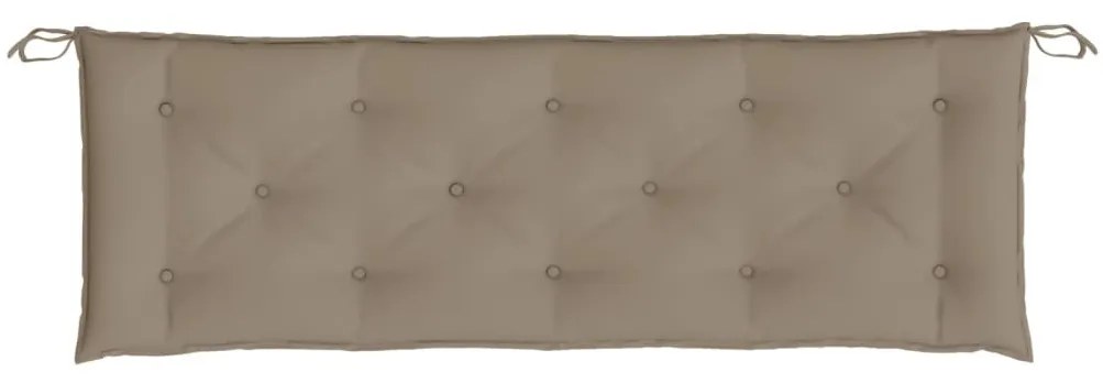 2 db tópszínű oxford szövet kerti padpárna 150 x 50 x 7 cm