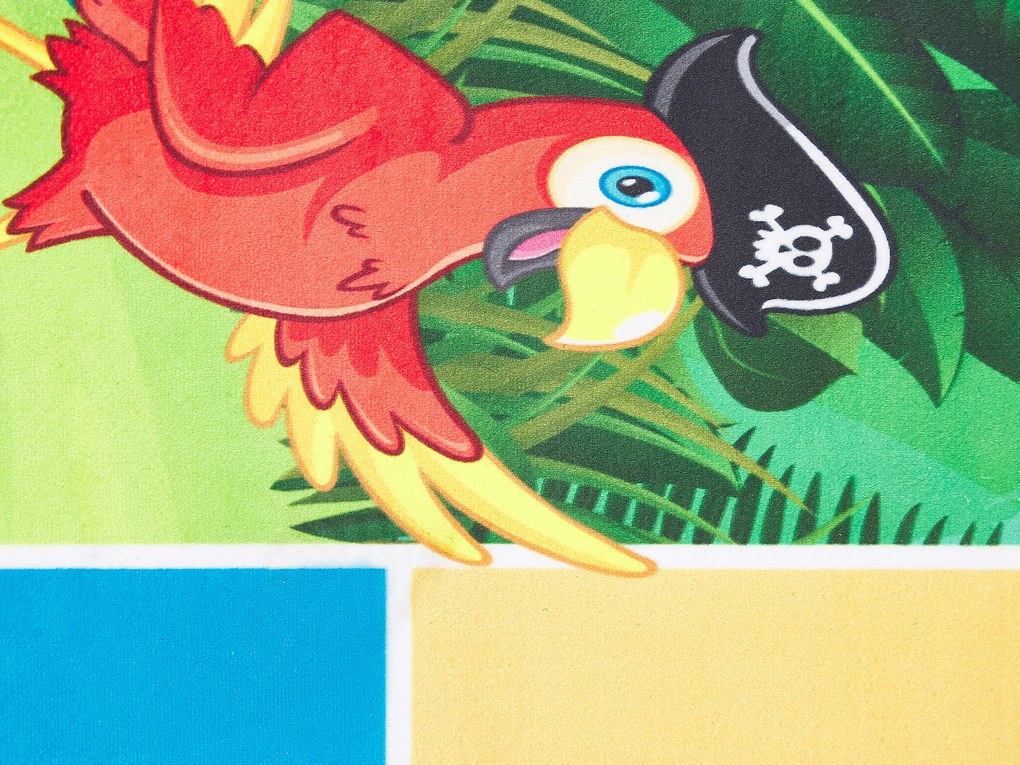 Ugróiskolás zöld gyerekszobaszőnyeg 80 x 150 cm BABADAG Beliani