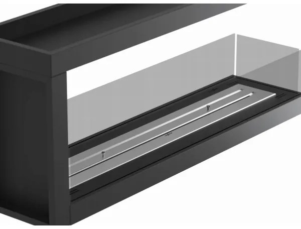 InFire - Sarok BIO kandalló 120x50 cm 3kW bifaciális