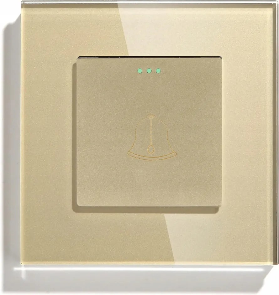 Kapcsoló Fénykapcsoló Üveg Csengő Impulzus Arany