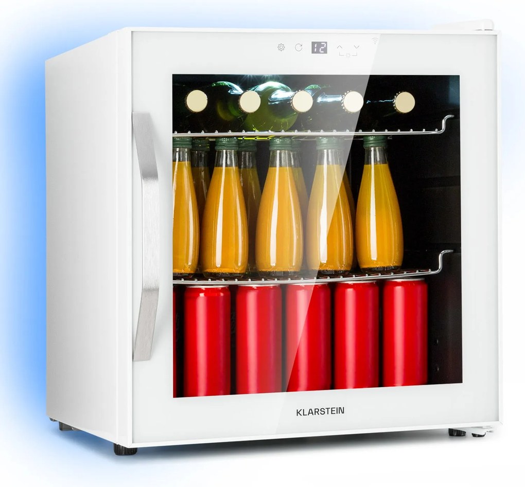 Klarstein Coachella 50, Smart, hűtő, 50 l, WiFi funkció, háttérvilágítás, rozsdamentes acél