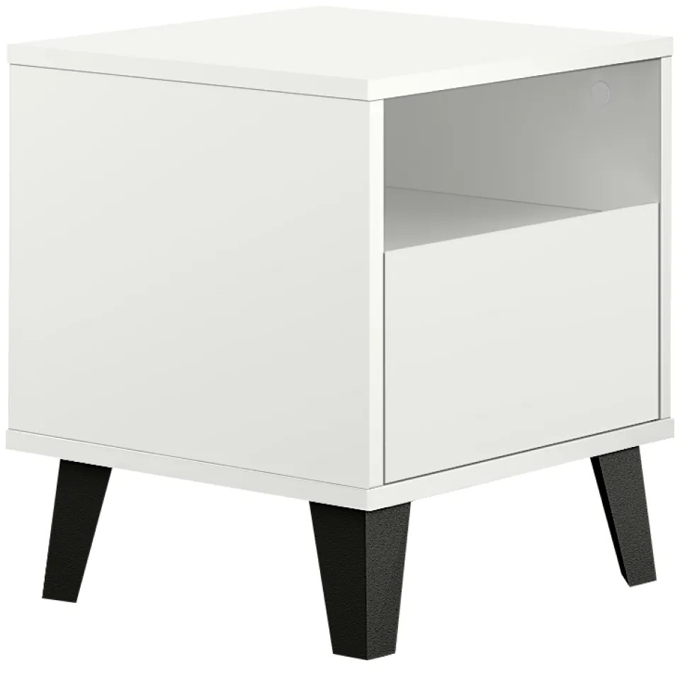 BOGAN 1S éjjeliszekrény, fehér