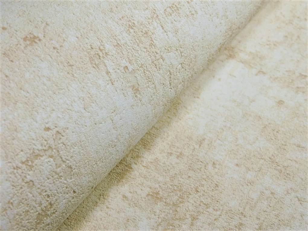 Tapéta Koptatott Beton Vakolat Vastag Tapéta Bézs Mosható Vinil