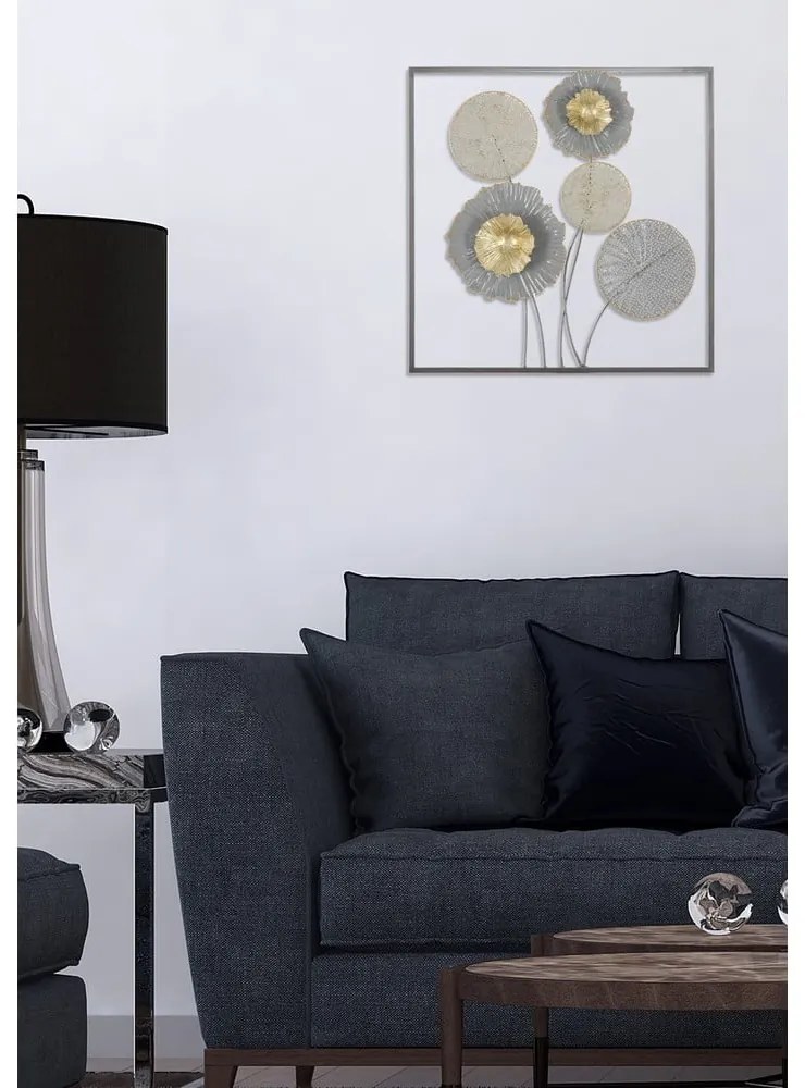 Squity fém fali dekoráció, 50 x 50 cm - Mauro Ferretti