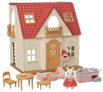 Sylvanian Families Basic ház piros tetővel új