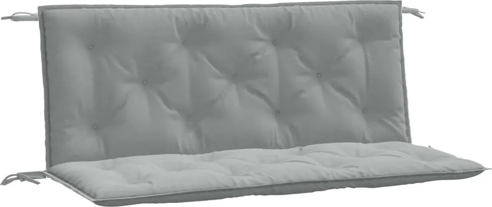 vidaXL 2 db melange világosszürke szövet kerti padpárna 120 x 50 x 7cm