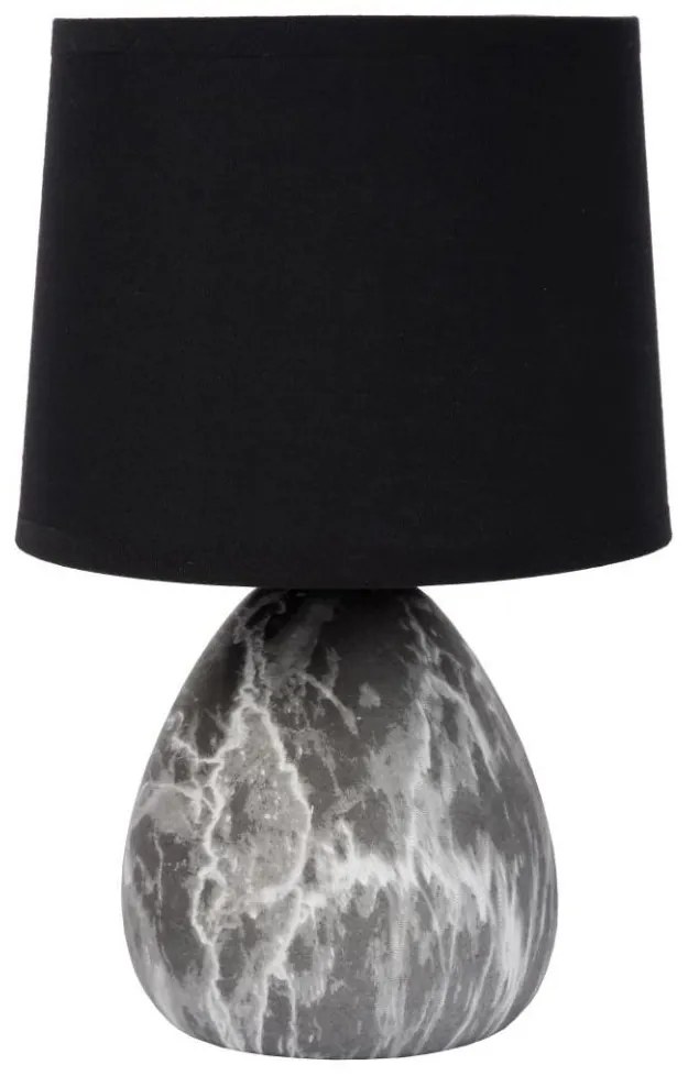 Lucide 47508/81/30 - Asztali lámpa MARMO 1xE14/40W/230V fekete