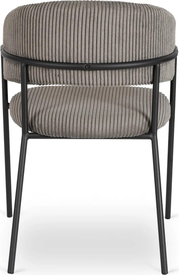 Szék szürke színben, kordbársony kárpittal. TINKA