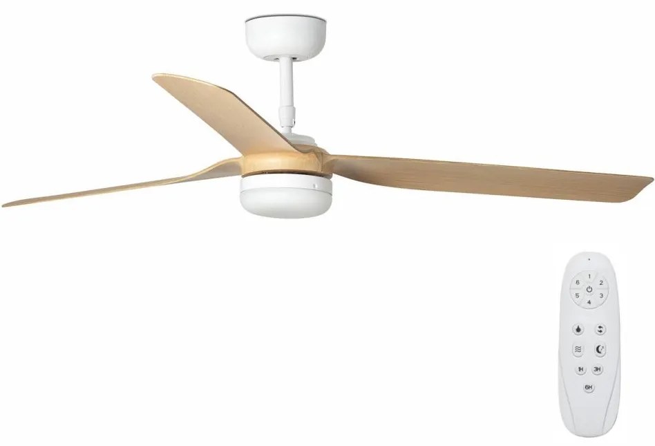 FARO 33816-20 - LED Mennyezeti ventilátor PUNT LED/18W/230V Wi-Fi bézs/fehér + távirányító