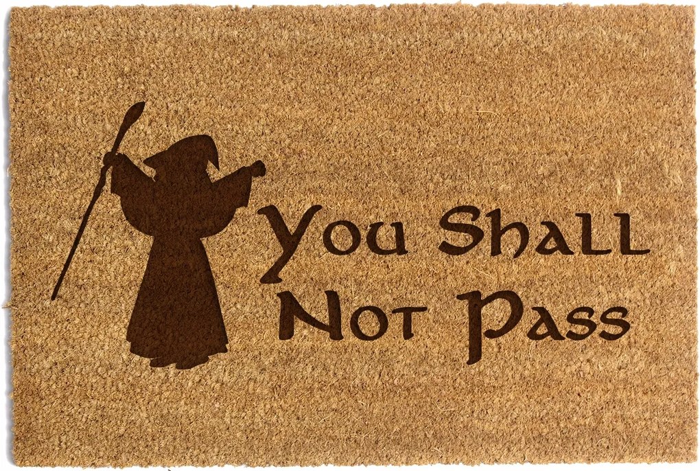 Lábtörlő Ajtó Alá "you Shall Not Pass" 60x90cm