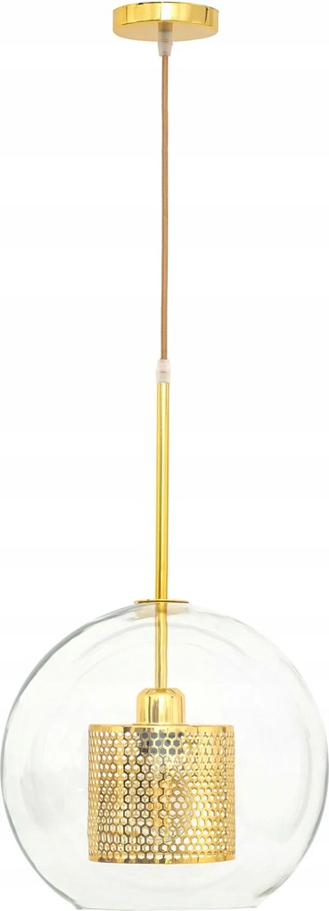 Függőlámpa üvegbúrával és arany Toolight kivitelben