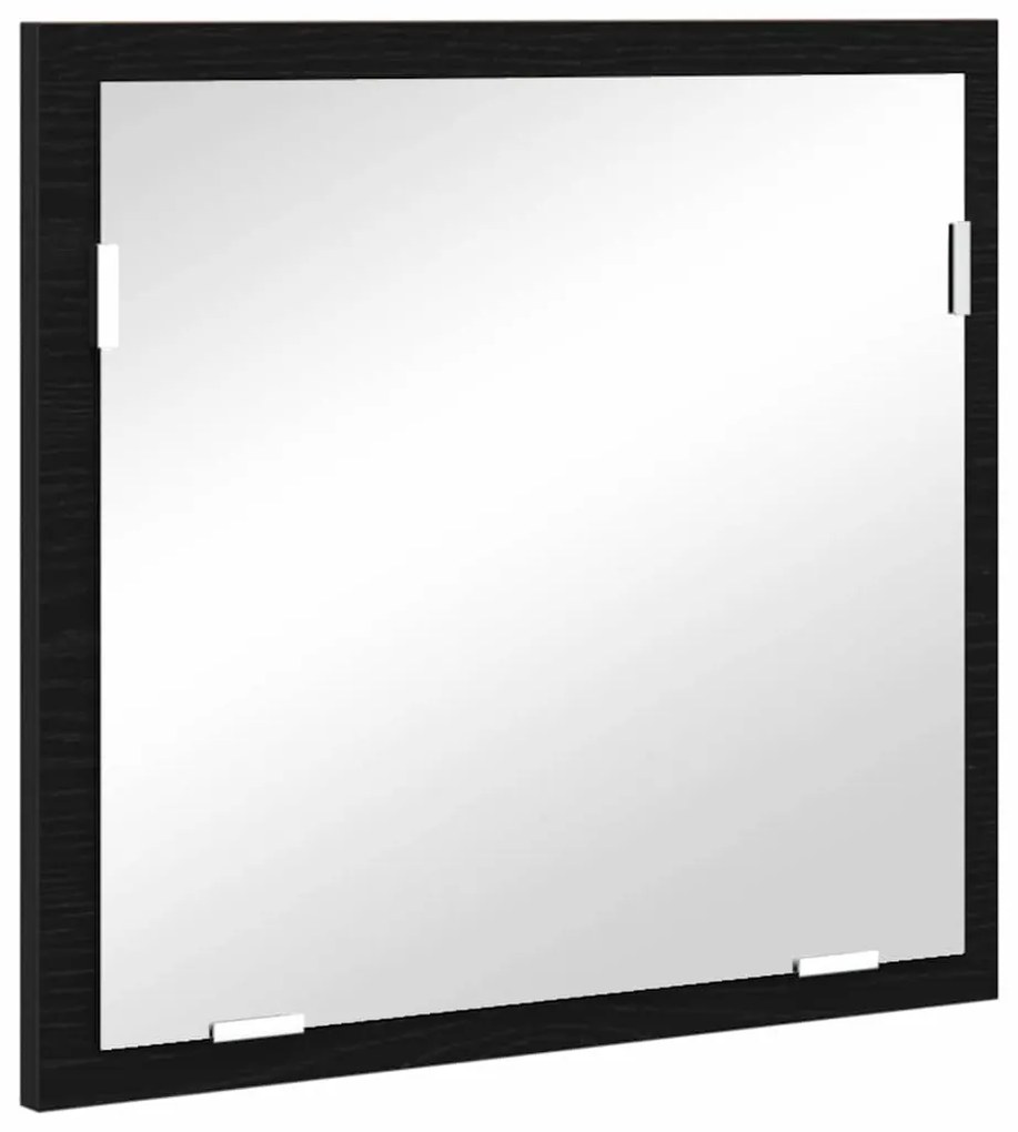 vidaXL Fürdőszoba bútor szett fiókkal Fekete 41 x 38,5 x 48 cm