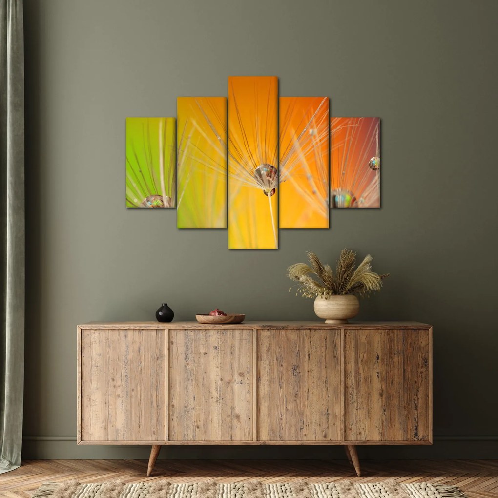 Cseppek a növényen képe (150x105 cm)