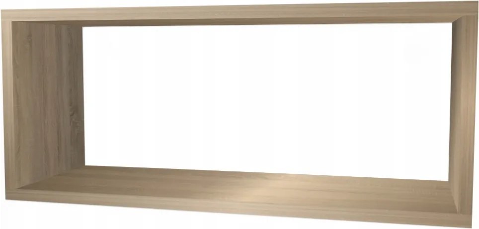 Akasztós könyvespolc, falra akasztható polc, sonoma tölgy, 60x30x20