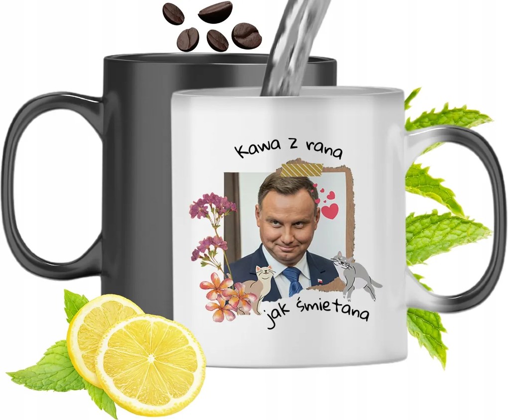 Duda András Színváltó Mágikus Bögre fényképes nyomtatással