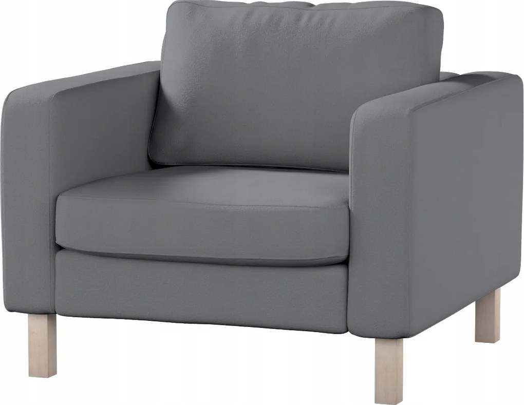 Karlstad Ikea fotelhuzat, sötétszürke, bükk