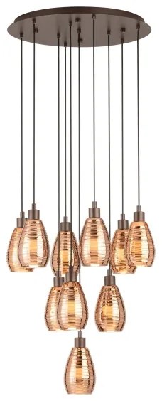 Eglo 39509 - Csillár zsinóron SIRACUSA 10xE27/60W/230V