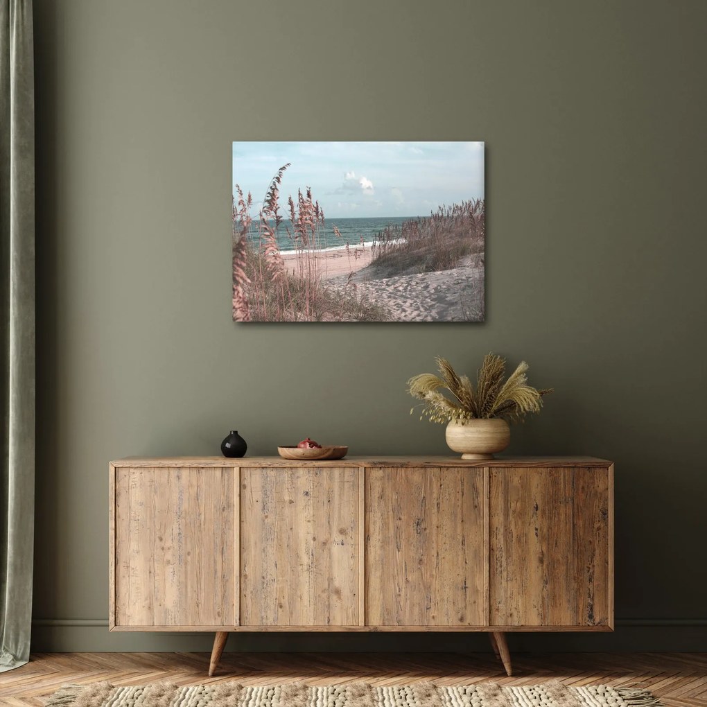 Kép - Rózsaszín strand (70x50 cm)
