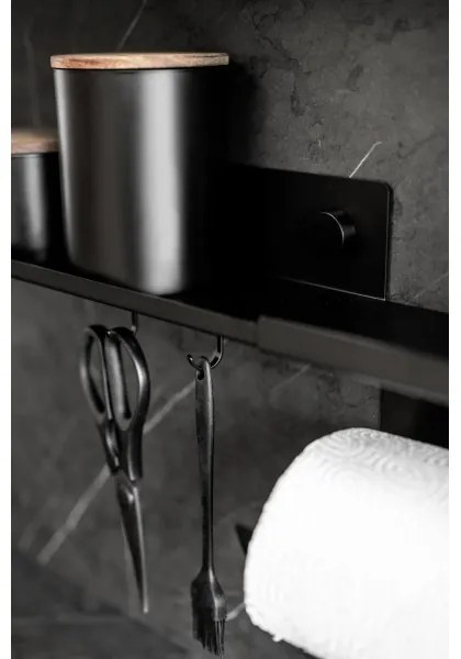 WENKO 71147800 - Polc JET 25x7,5 cm fekete