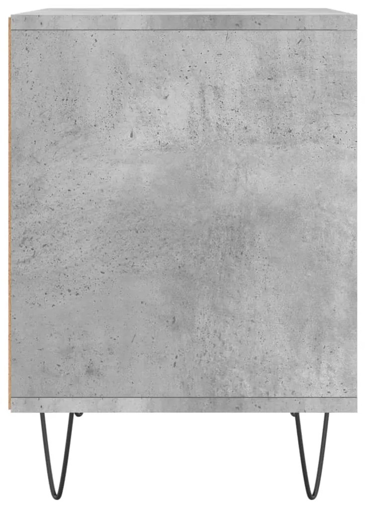 Betonszürke szerelt fa éjjeliszekrény 40x35x50 cm