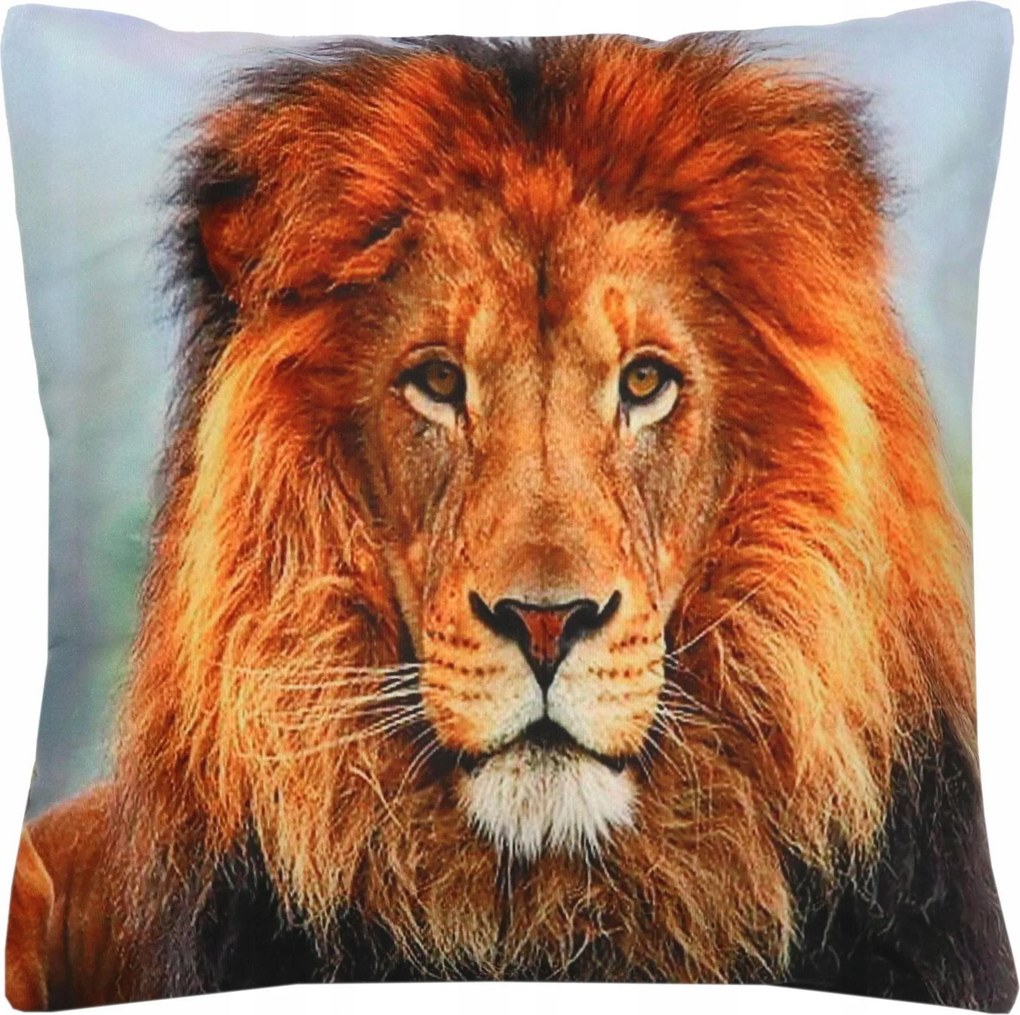Dekoratív párnahuzat 40x40 Velúr Oroszlán