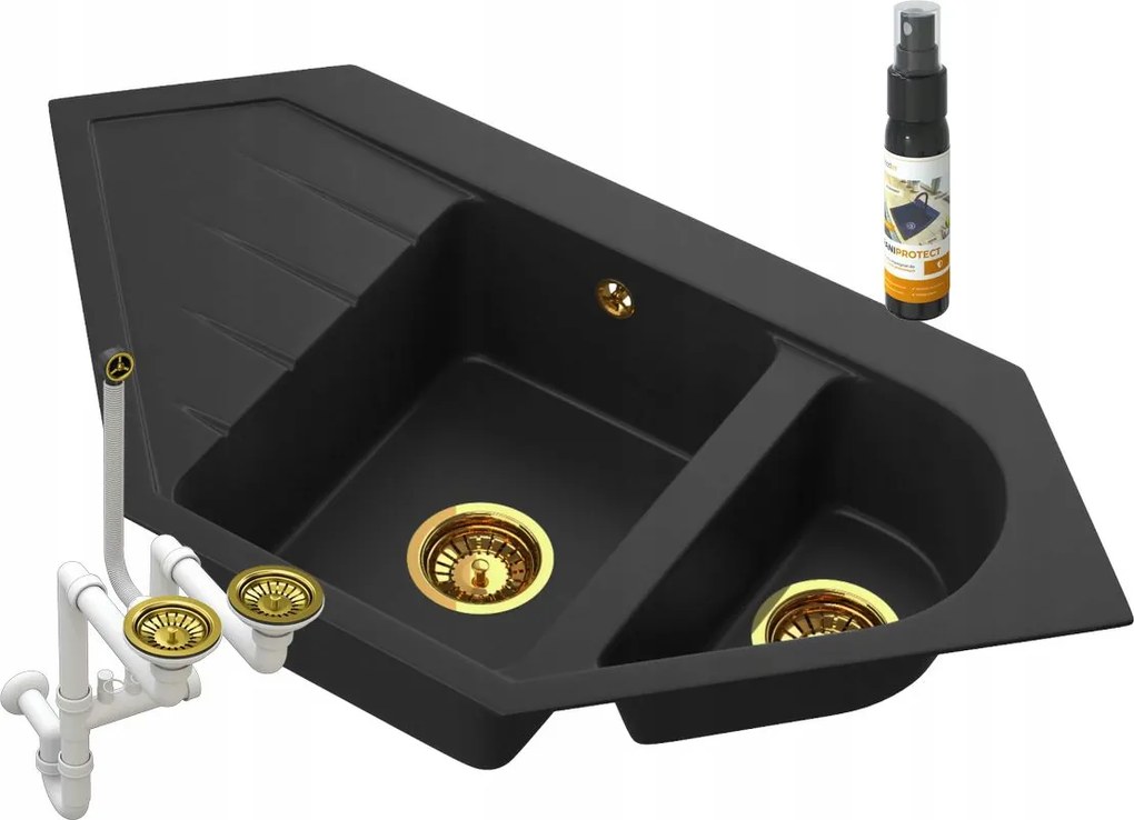 Mosogató Csaptelep Gránit Joker, Arany Szifonnal