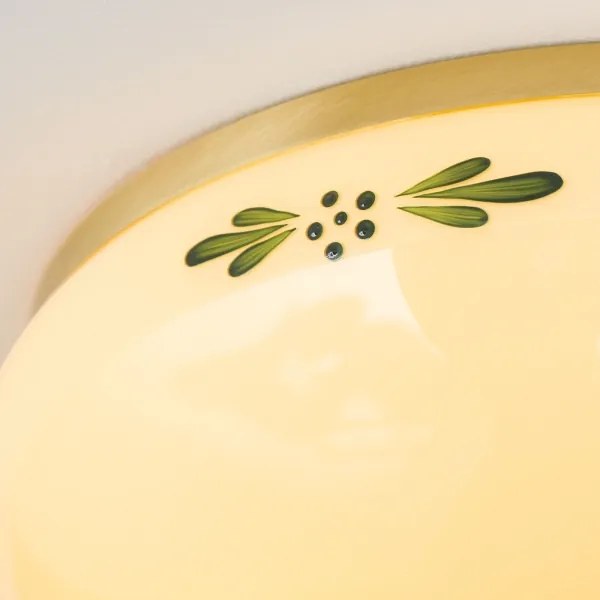 Orion DL 7-673 - Mennyezeti lámpa LANDHAUS 2xE27/60W/230V átm. 28 cm réz/bézs