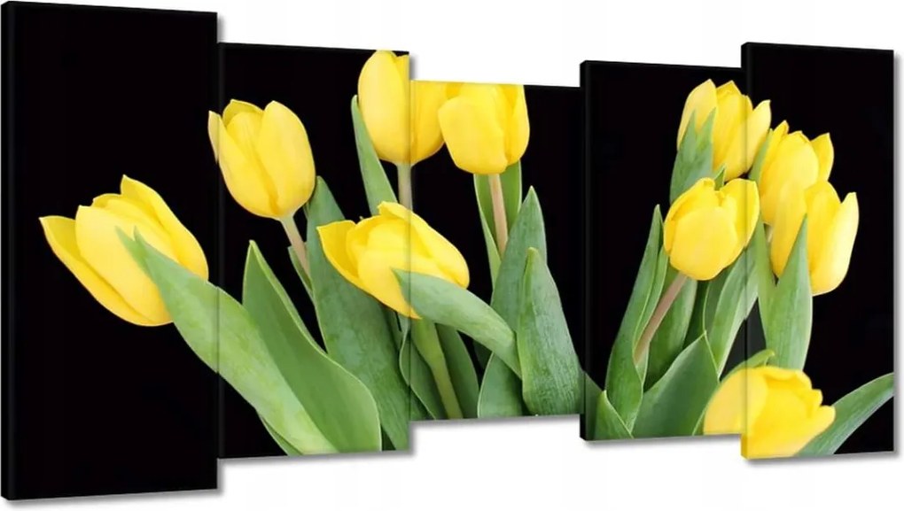 Vászonkép 150x80 Sárga tulipánok
