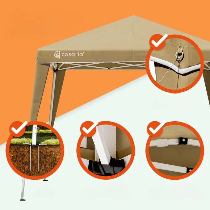 Deuba Kerti pavilon Capri 3x3 m - bézs