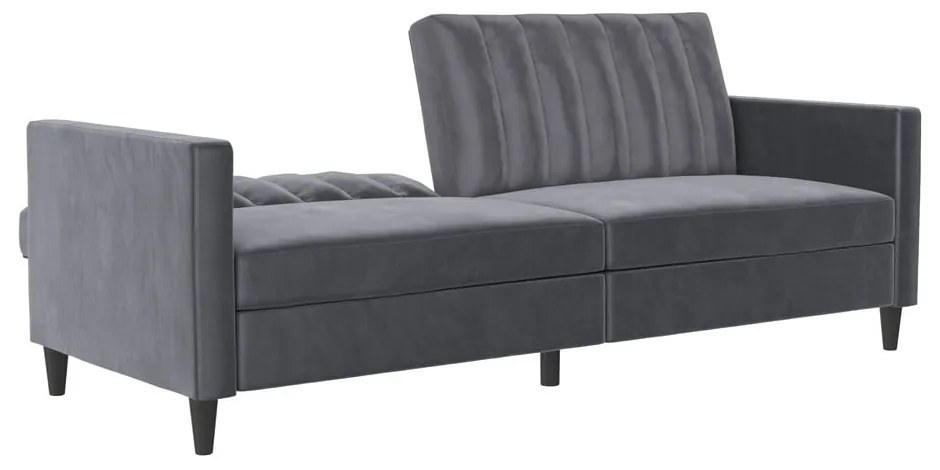 Szürke bársony kanapé 207 cm Celine – Støraa